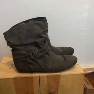 Flat Grey Booties